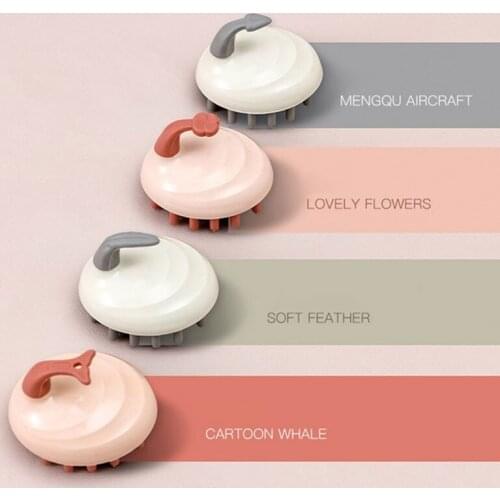 One Multifunctional Shampoo Brush Hand-held Abs Head Skin Shampoo Massage Brush Shower Hair Comb Mini Head Meridian Massage Broc