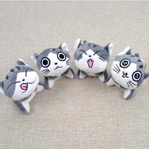9CM Cat Super Cute Middle Size Sitting Plush Stuffed Toys Bouquet Gift Soft Plush Cat Dolls Cute CAT Key Chain Plush Toy