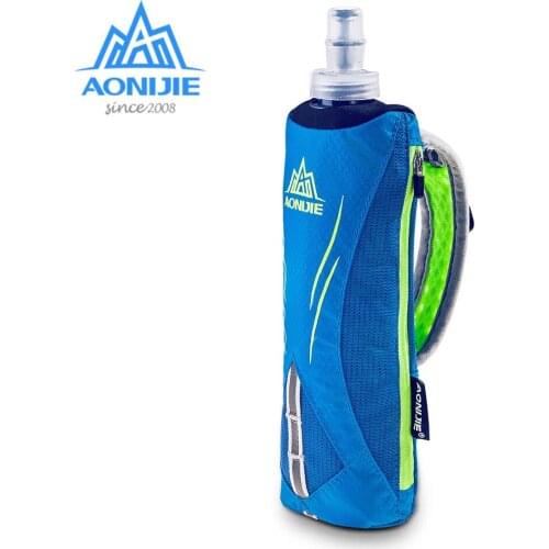 AONIJIE E908 Running Hand-held Water Bottle Kettle Holder Wrist Storage Bag Hydration Pack Hydra Fuel Soft Flask Marathon Race