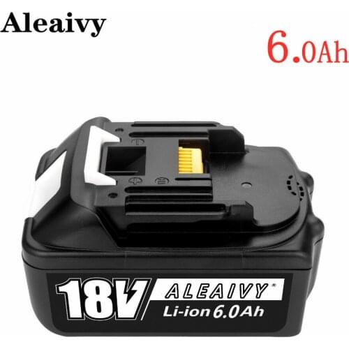 WIth Charger BL1860 Rechargeable Battery 18 V 6000mAh Lithium Ion for Makita 18v Battery 6ah BL1840 BL1850 BL1830 BL1860B LXT400