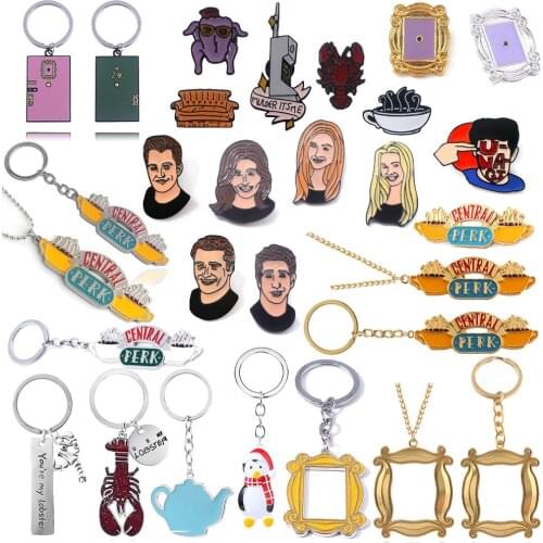 Friends Penguin Hugsy Keychain Joey Bedtime Penguin Pal Toy Cartoons Key Chain for Women Men Kids Jewelry Christmas Gift