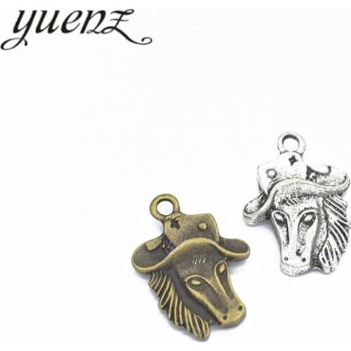 YuenZ 5pcs Antique Silver color horse Charms European Bead Charm fit for style Bracelets Necklace DIY Metal Jewelry Making D9156