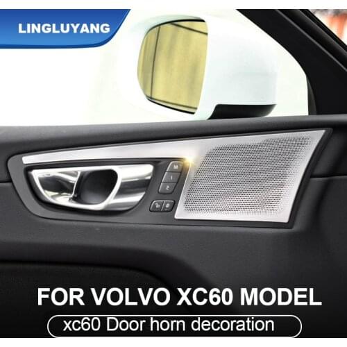 For volvo xc60 2018 2020 2021 speakers decoration car door audio cover protective cover horn frame car Accessories