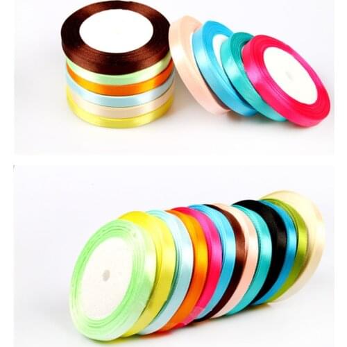 Beautiful solid color width 1.2 cm length 25 yards bow handmade ribbon flower cake gift packaging ribbon shop supplies universal