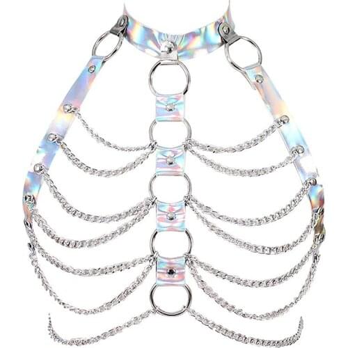 Virgin Design Punk Radium dazzling bling bling sexy waistband FITNESS Corset costume ornament jewelry