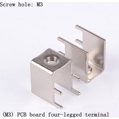 5pcs PCB soldering terminal (M3 ) PCB board four-pin terminal