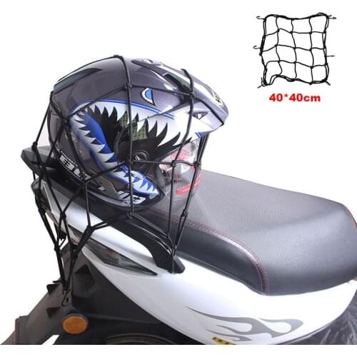 Universal Bungee Cargo Net Motorbike Helmet Mesh Storage Motorcycle Helmet Bungee Luggage Hold Down Storage Cargo Organiser Net