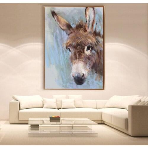 5D DIY diamond painting full diamond square round diamond embroidery animal for sale diamond mosaic donkey home decoration gift