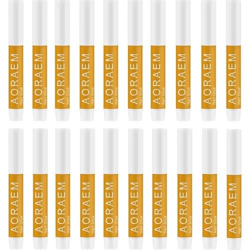 AORAEM 2g 20pcs Fast Drying Nail Glue for False Nails Glitter Acrylic Decoration Fake Nail Tips Glue Sticky Nails Art Care Tools
