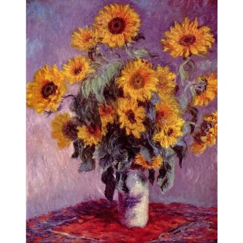 Bouquet of Sunflowers by Claude Monet Oil paintings reproduction Landscapes art hand-painted home decor