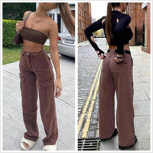 HAOHUO Women's Loose Jeans