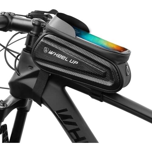 Wheel Up Reflective MTB Bike Bag Touchscreen Cycling Waterproof Tube Case 6.5in Phone Case Touchscreen Bag MTB Bike Accessories