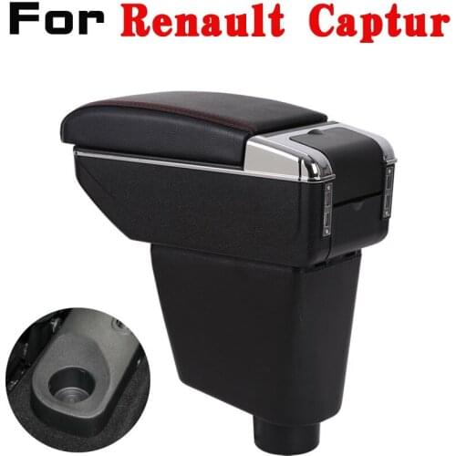 Leather Car Armrest For Renault Captur Arm Rest Rotatable saga