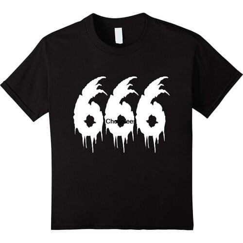 Mens 666 T-Shirt Satan Satanism Lucifer Devil Number of the Beast