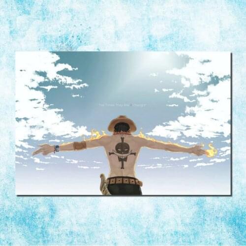 One Piece Luffy Japan Hot Anime Silk Canvas Poster 13x20 Inch Pictures For Room Decor Gift -9