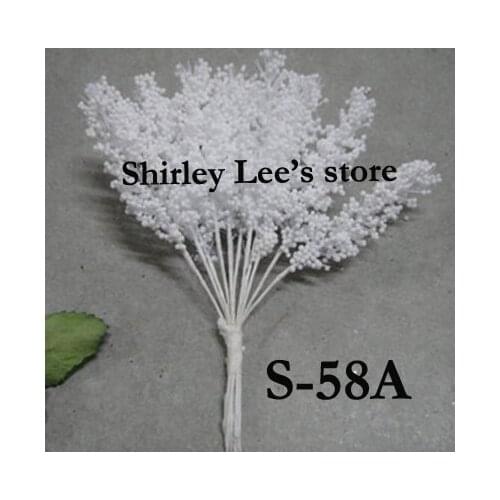 Wholesale--144 Bunches=1728pcs Miniature White Heather Bouquet, Floral Accessories Card Making Scrapbooking