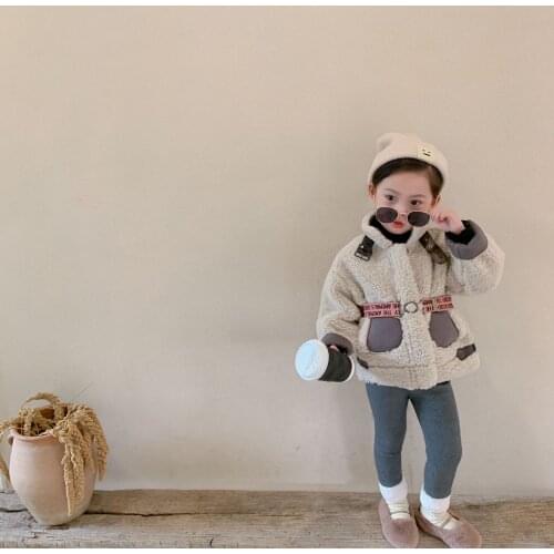 Girls' Western-style coat 2020 autumn and winter clothes New Korean fashionable leggings for children and girls girl clothes