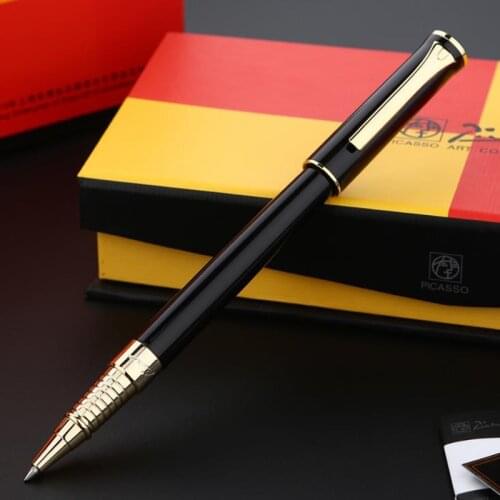 Picasso 988 Fashion Pimio POLO Metal Roller Ball Pen With Refill Black Office & School Exquisite Writing Pen Gift Box Optional