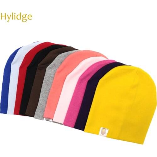 Hylidge Thick Newborn Photography Props Hat for Girl Winter Hats for Girls Kids Beanie Solid Color Cotton Newborn Cap 13 Colors