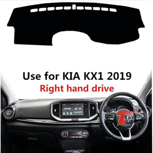 TAIJS Factory Simple Good Quality Polyester Fibre Car Dashboard Cover For KIA K1 2019 Right hand drive