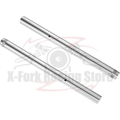 Front Fork Inner Tubes Pipes Silver Pair For Yamaha YZF-R6 R6 2005 41x538mm