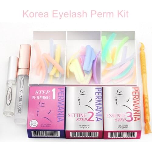 High Quality Korea Eyelash Perm Kit Lash Lifting Thick Curly Rod Glue Set Eyelashes Perming Lash lift Kit Makeup Tools