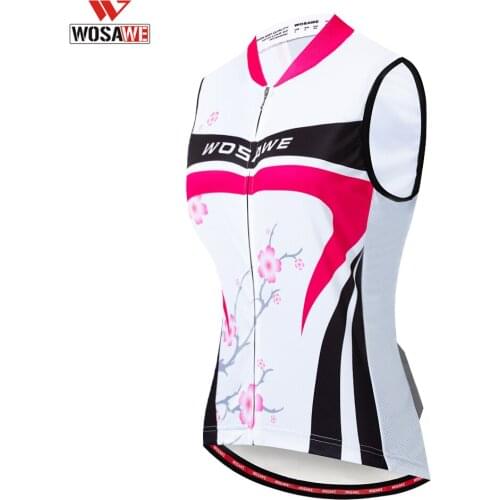 WOSAWE Cycling Vest Summer Sleeveless Reflective Running Vest Windproof Light Mesh Fabric Breathable Bike Clothes Ropa Ciclismo