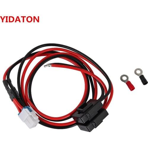 YIDATON 1.5m 4 pins Short Wave Radio Power Supply Cord Cable For IC-7000 IC-7600/FT-450/TS-480 FT-991 FT-950 NO COPPE 2way radio