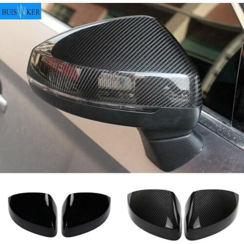 Replacement Side Mirror Cap Covers for Audi A3 S3 8V RS3 Glossy Pearl Black 2013 2014 2015 2016 2018 2017 2019
