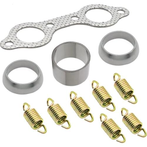 ATV Parts For Polaris RZR800 RZR 800 Exhaust Muffler Pipe Gasket & Spring Rebuild Kit 2008 2009 2010 2008-2010