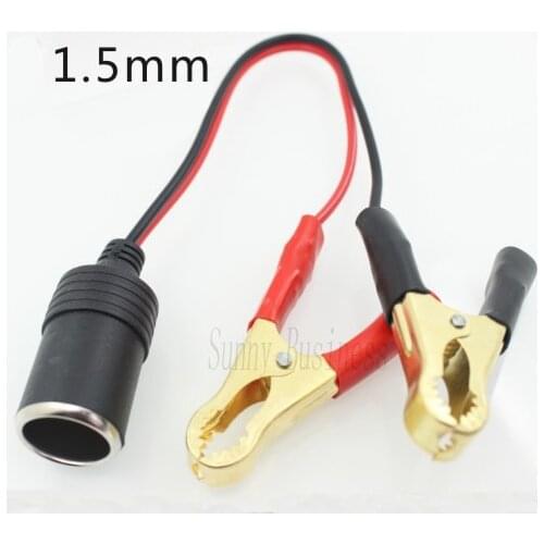 Alligator clips Crocodile wire Male/female to Car cigarette lighter DC Voltage meter ammeter capacity power meter monitor, etc