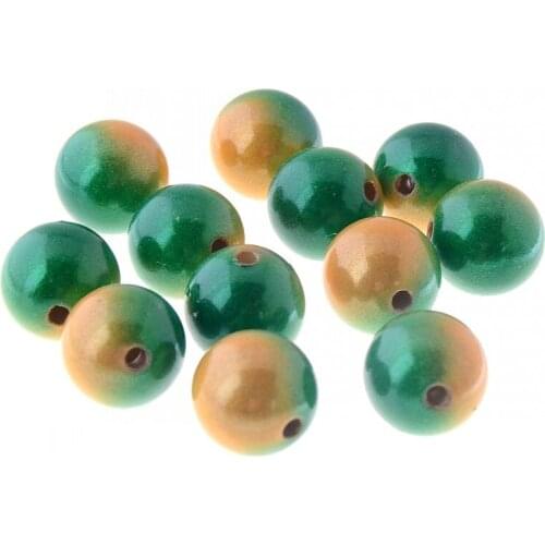 10pcs Double Color Miracle Acrylic Round Ball Styles Beading Spacer Beads 14mm F1364