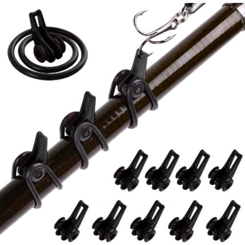 10pcs/lot Plastic Fishing Hook Keeper Holder Lure Accessories Jig Hooks Safety Keeping for Fishing Rod Pole Tackle Tool
