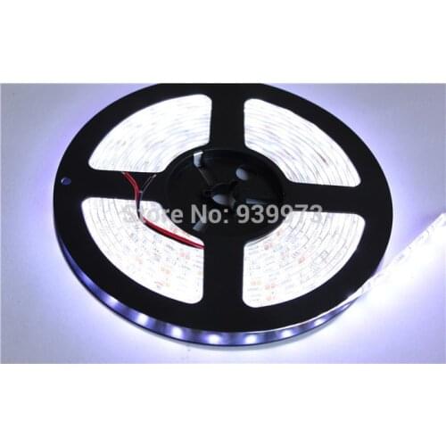 DC12V IP65 Waterproof Flexible Light LED Strip 5050, White/Warm White/Blue/Green/Red/Yellow/RGB 60LEDs/m 5m/lot