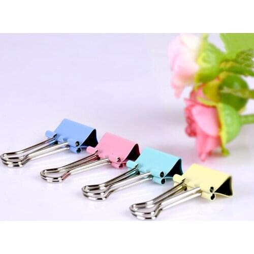 30 pieces / 60 pieces of 15mm color candy paper clips, Bill clips, office stationery, high-end school office supplies