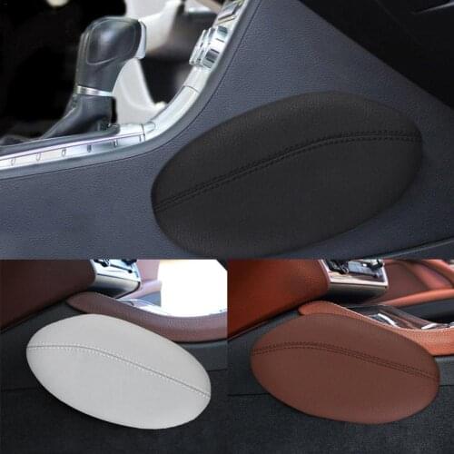 Car Foot Support Pillow Leg Thigh Support Memory Foam Pillow Car Interior Accessories Auto Seat Cushion Leather Cushion Knee Pad