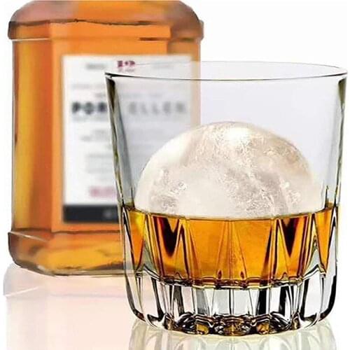 Bar Tool Kitchen Gadget Accessories 4 Cavity Portable Homemade Round Ball Ice Mold Ice Cream Maker Plastic Mould Whiskey Tray