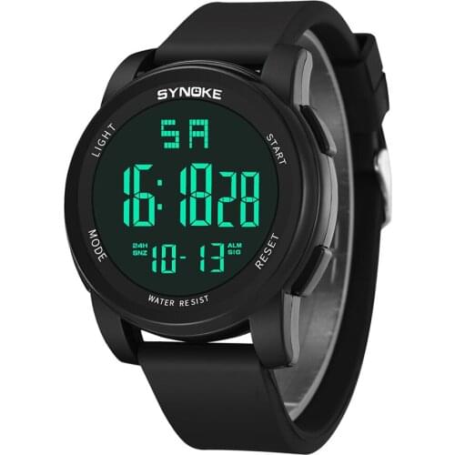 Luxury Mens Digital Watch Waterproof Multi Function Military Sports Watch LED Digital Dual Movement watch Male Alarm Clock 2020