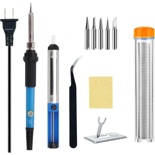 Soldering Iron 60W Adjustable Temperature Electric Solder Iron Rework Station Mini Handle Heat Pencil Welding Repair Tools