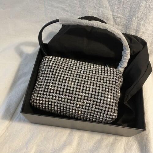 2021 Hot Diamond Hobo Bag Women Handbag Clutch Fashion Vintage Shoudler Handbag Hobos Diamond Messenger Handbag Lady Shiny Hobo