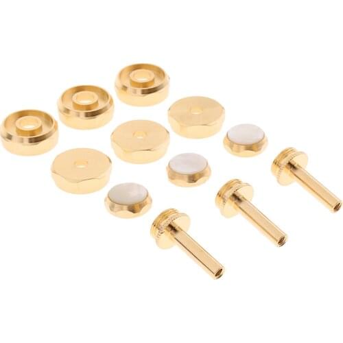 Exquisite Connecting Rod Piston Shell Inlaid Button Set for Trumpet Parts