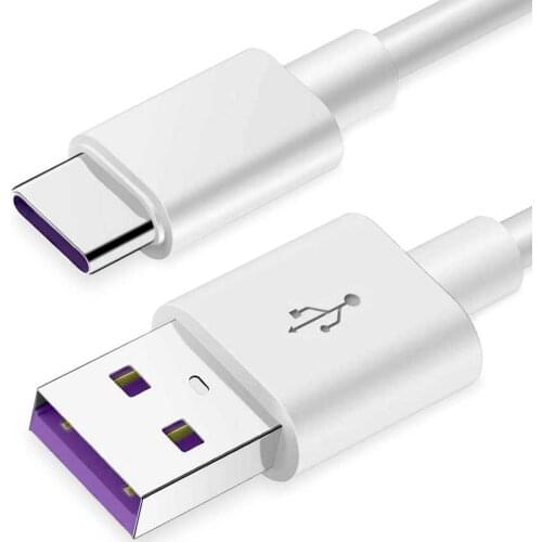 USB Type C Cable 1,5m 3.8A 100BA White Data Charge Quick Fast Charging Charger Cord for Huawei P40 P30 P20 Pro Lite