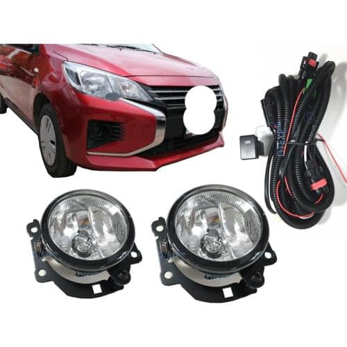 1 Full Fog Lamp Kit for Mirage Set with Bulb Wire and Switch Fog Lights for Mirage 2020-2022 Hatchback