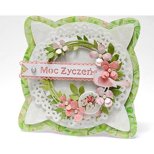 Circle Leaves Wreath Metal Cutting Dies for DIY Scrapbooking Decorative Crafts Supplies Embossing Paper Card Making New 2019 Die