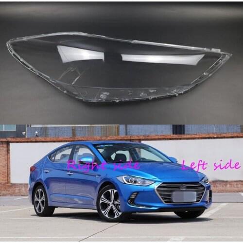 Car Headlight Lens For Hyundai Elantra 2016 2017 2018 Headlamp Cover Car Replacement Front Auto Shell Cover