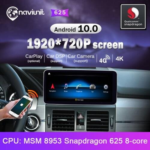Car intelligent system 2 din radio android 10 screen FOR Mercedes Benz GLK-Class X204 2008-2012 NTG 4.0 Multimedia stereo GPS