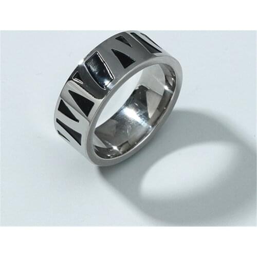 MOREDEAR Fashion 8MM Stainless Steel Ring For Men