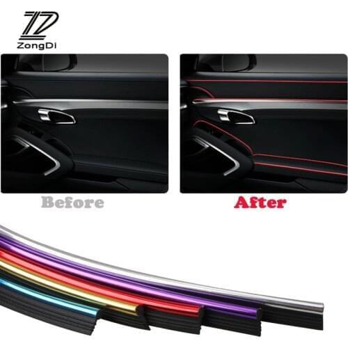Car Interior Sticker 5M Decoration Molding Trim Strips For Skoda Rapid Octavia A7 A5 Opel Astra h j k g Corsa d Insignia vectra