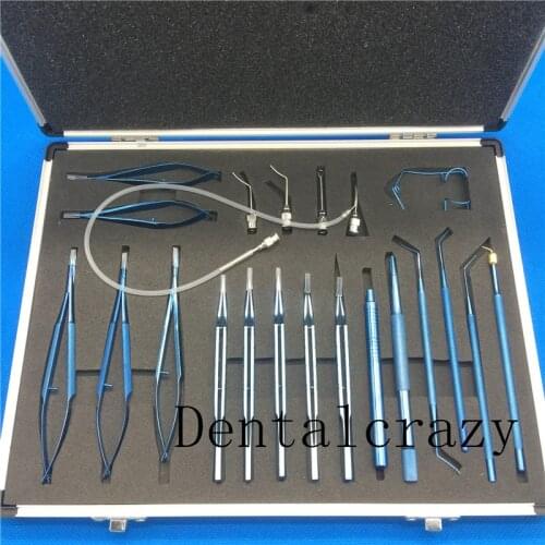 Titanium Alloy Eye Ophthalmic Cataract & Intraocular Set Surgical Instrument Eye Micro Surgery Tools