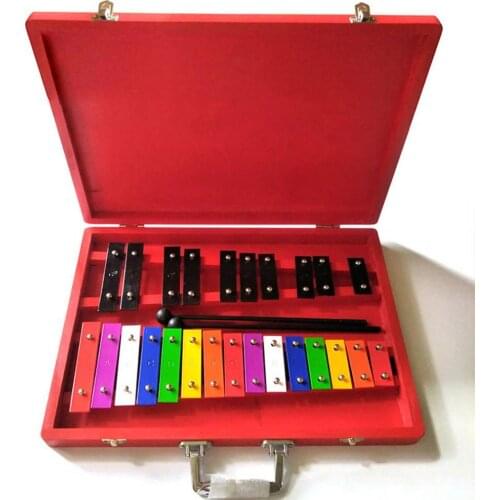 Protable Musical Keyboard Instruments 25 Tones Aluminum Percussion Piano Preschool Education Aids For Early Education Toy Kits